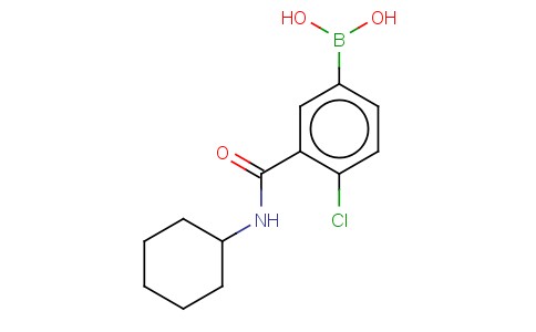 4-CHLORO-3-(CYCLOHEXYLAMINOCARBONYL)PHENYLBORONIC ACID